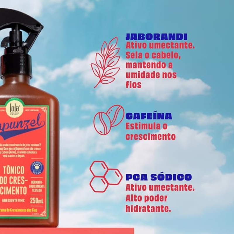 Kit Lola Rapunzel - Morte Súbita 450g + Tônico Capilar 250ml