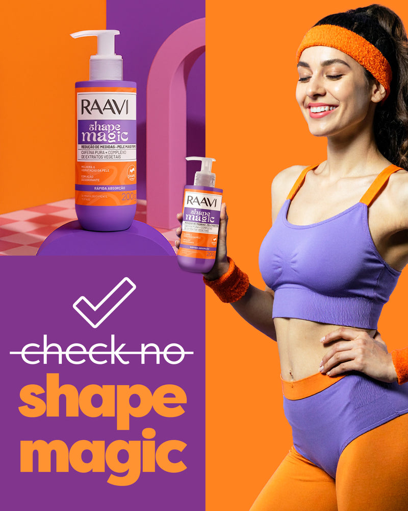 Kit Shape Magic + Bumbum Magic Firmador 220g - Raavi