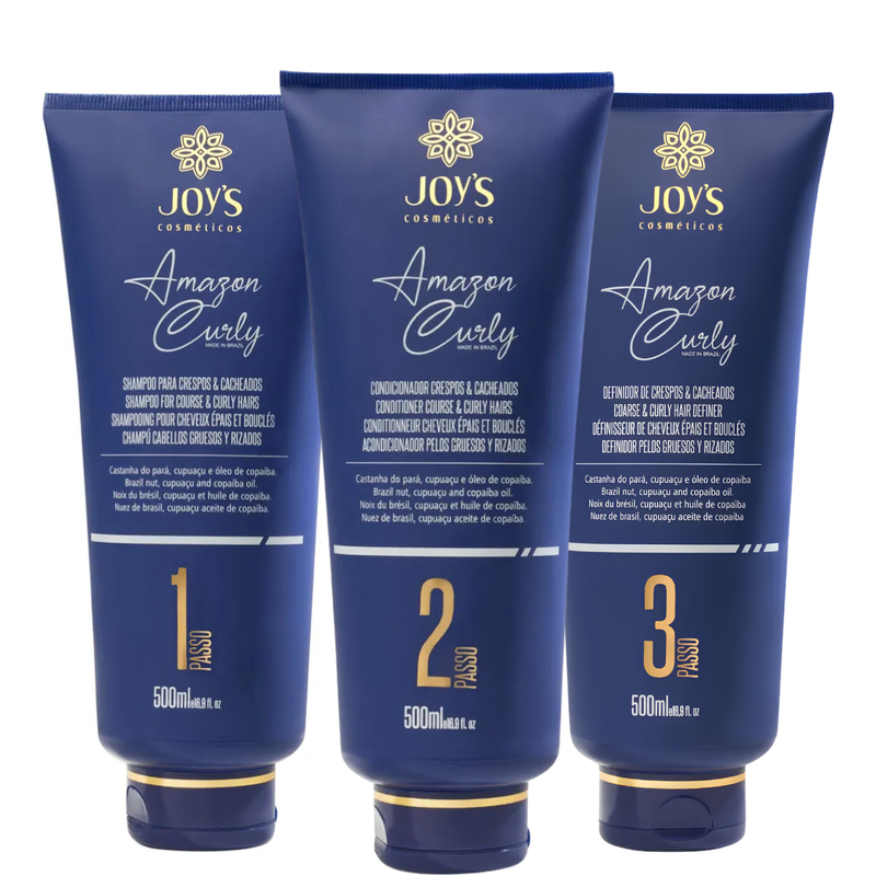 Kit Amazon Curly - Shampoo + Condicionador + Máscara