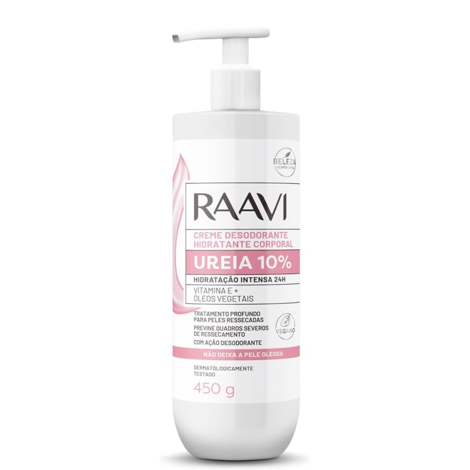 Raavi - Creme Hidratante Corporal com Ureia 10% 450g