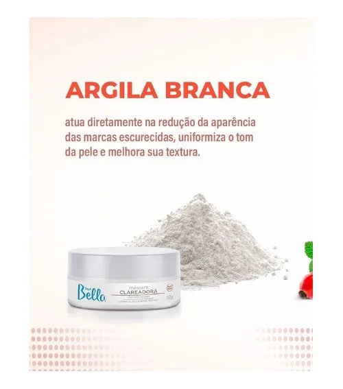 Kit Depil Bella Máscara Clareadora Corporal + Sérum Clareador