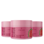Kit Trio Scrub Melancia Esfoliante Mia Make 660g