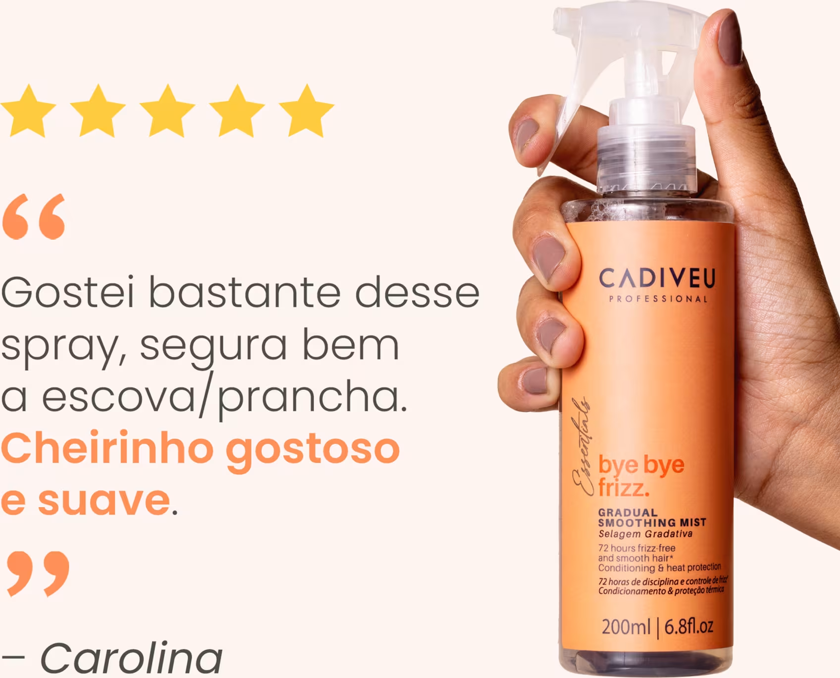 Cadiveu Bye Bye AntiFrizz - Spray Protetor Térmico 200ml