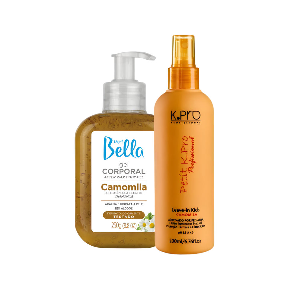 Kit Infantil Camomila Loção 250g + Leave-in 200ml Kids