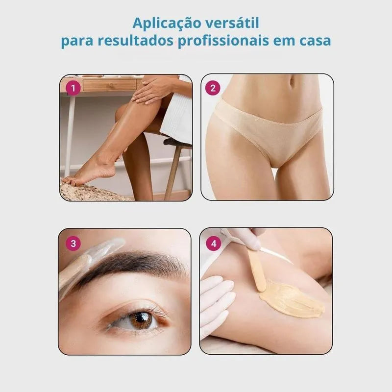 Cera Micro-Ondas Cremosa Chocolate Branco Depil Bella 100g