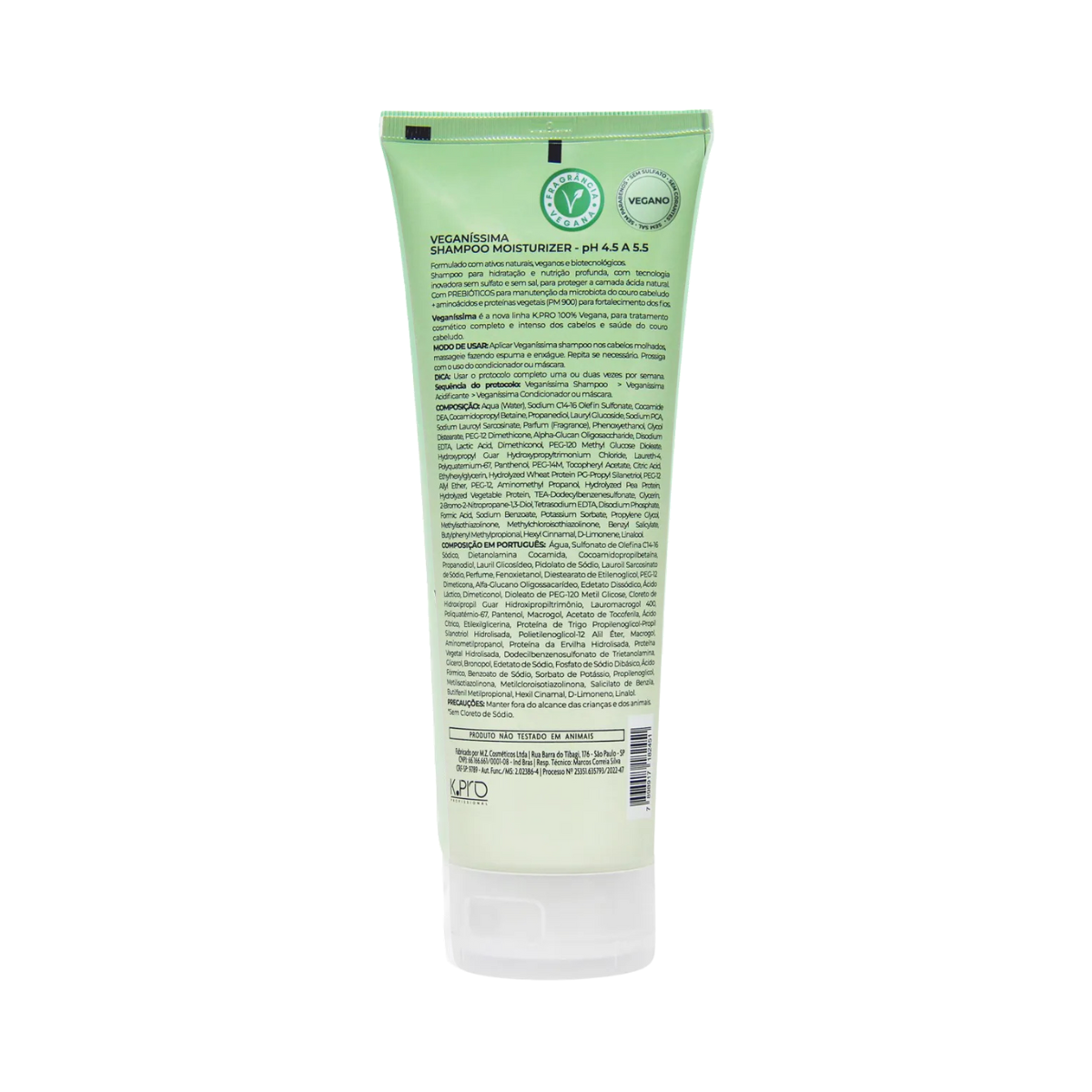 Shampoo Moisturizer Veganíssima 240ml - K.PRO