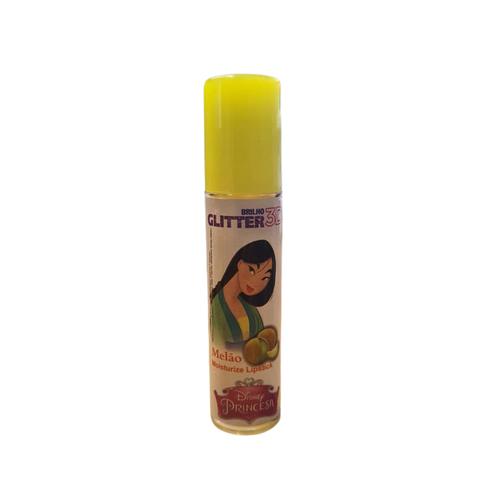 Brilho labial Melão Princesa Disney Infantil - 1 Unidade