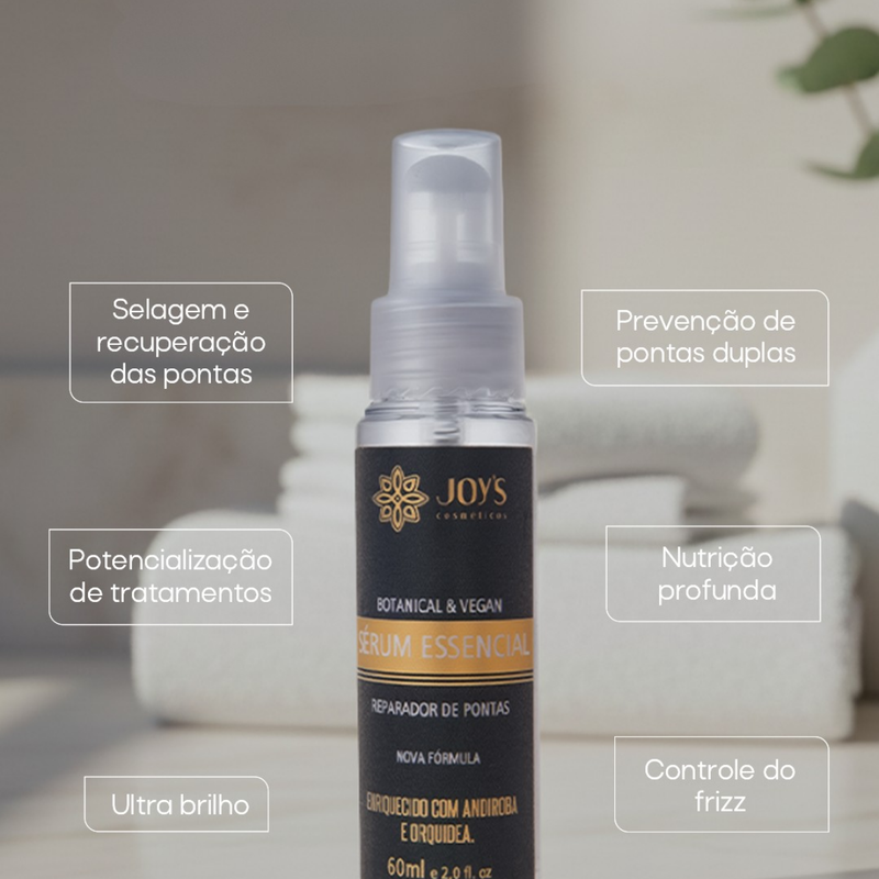 Kit Shampoo + JC Proteína SHRP + Sérum Essencial Anti Frizz