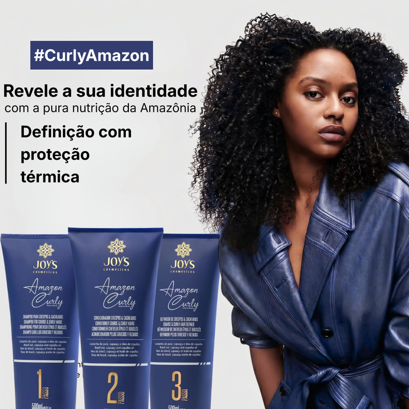 Kit Cachos Definição Protocolo Completo - Amazon Curly Joy's